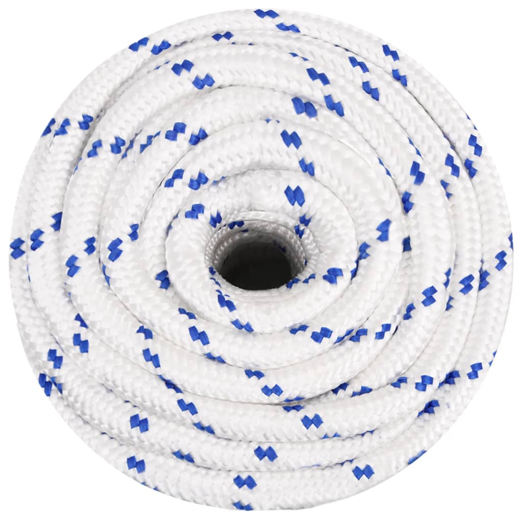Corde à démarrage Vidaxl 20 mm 25 m de polypropylène blanc