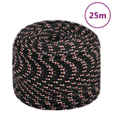 Corde à démarrage Vidaxl 8 mm 25 m de polypropylène noir