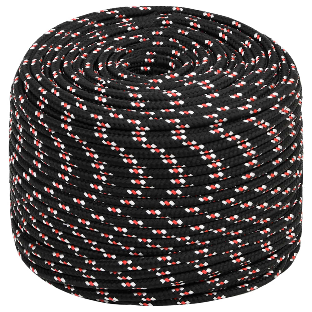 Vidaxl Boot Rope 8 mm 50 m Polypropylen Black