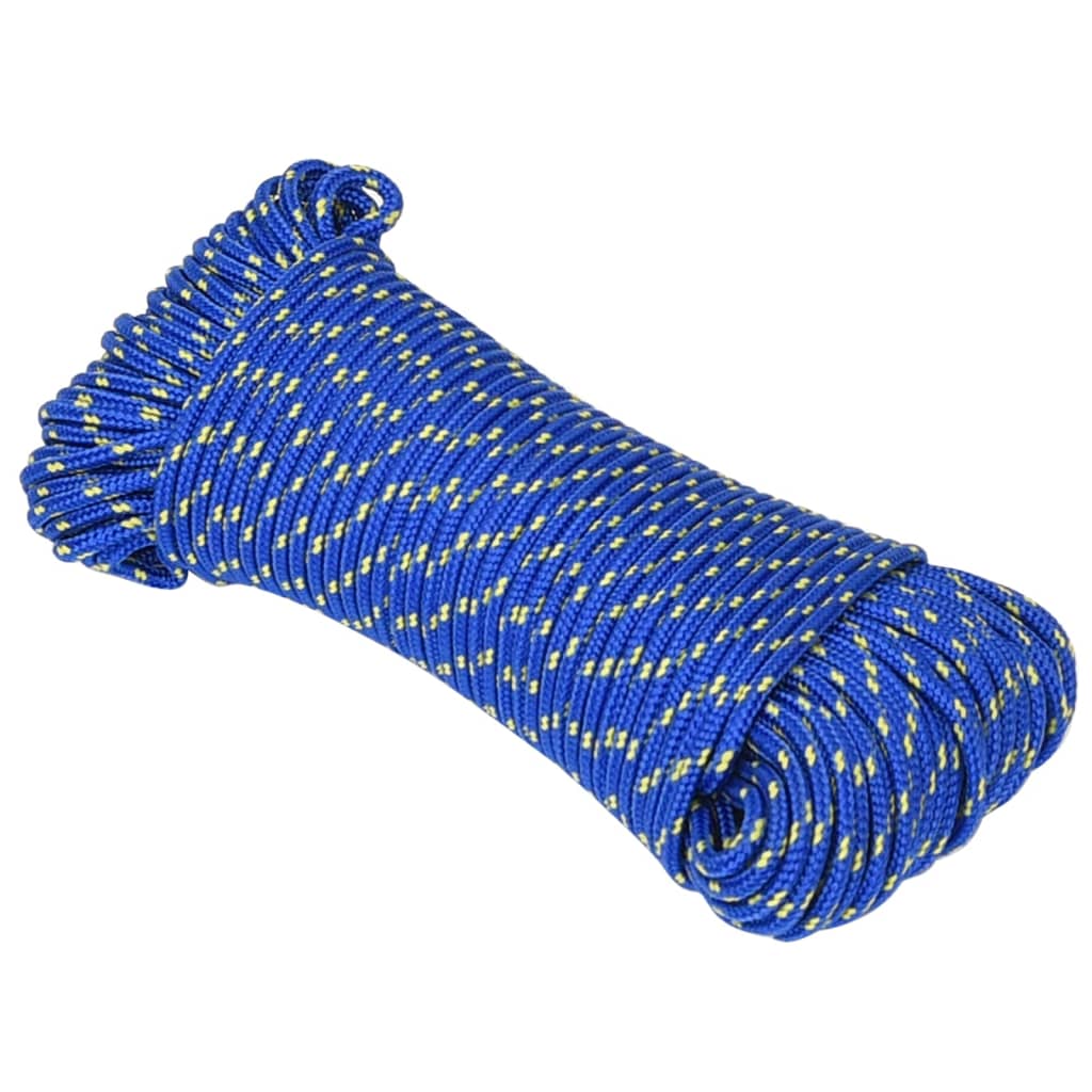 Vidaxl čoln vrv 4 mm 50 m polipropilen modra