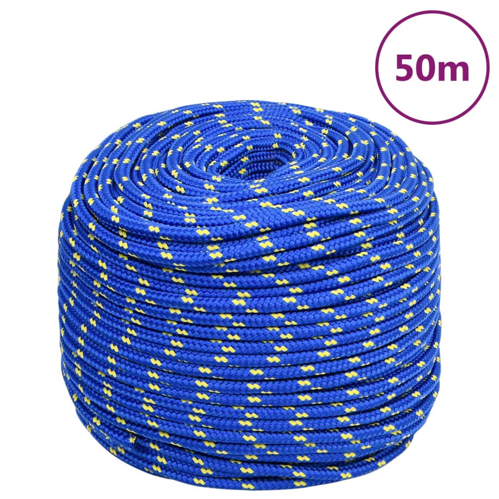 Vidaxl Boot Rope 6 mm 50 m polypropylen blå