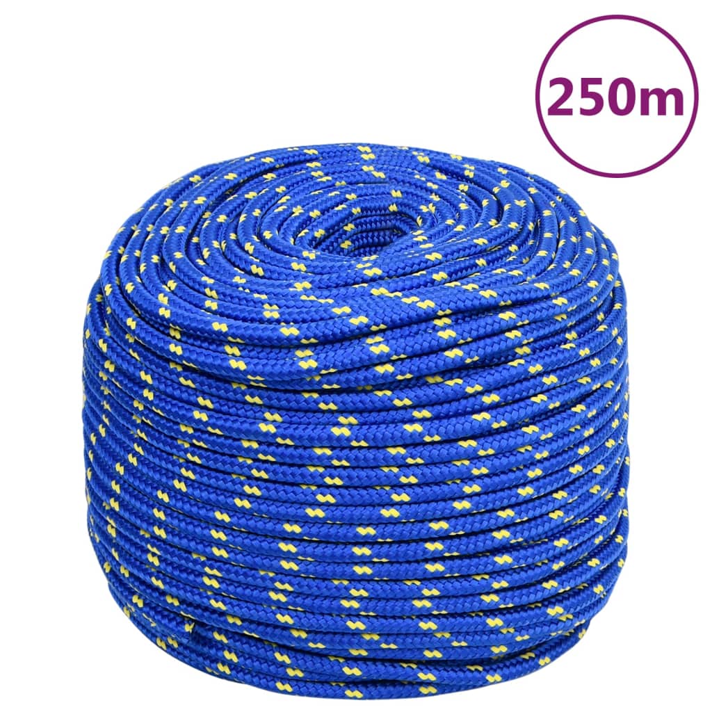 Vidaxl boat rope 8 mm 250 m polypropylene blue