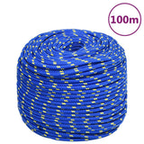 Vidaxl båttau 10 mm 100 m polypropylenblått