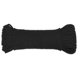 Vidaxl Boot Rope 5 mm 100 m Polroprope schwaarz