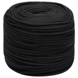 Vidaxl Boot Rope 6 mm 100 m Polroprope schwaarz