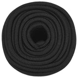 Vidaxl Boot Rope 12 mm 25 m Polroprope schwaarz