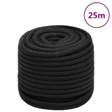 Vidaxl boat rope 18 mm 25 m polypropene black