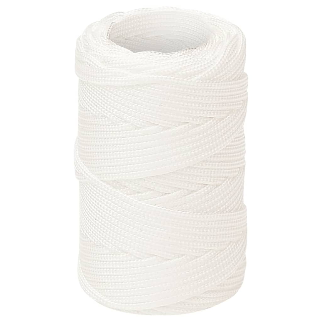 Vidaxl Boot Rope 2 mm 100 m Polropypylen voll wäiss