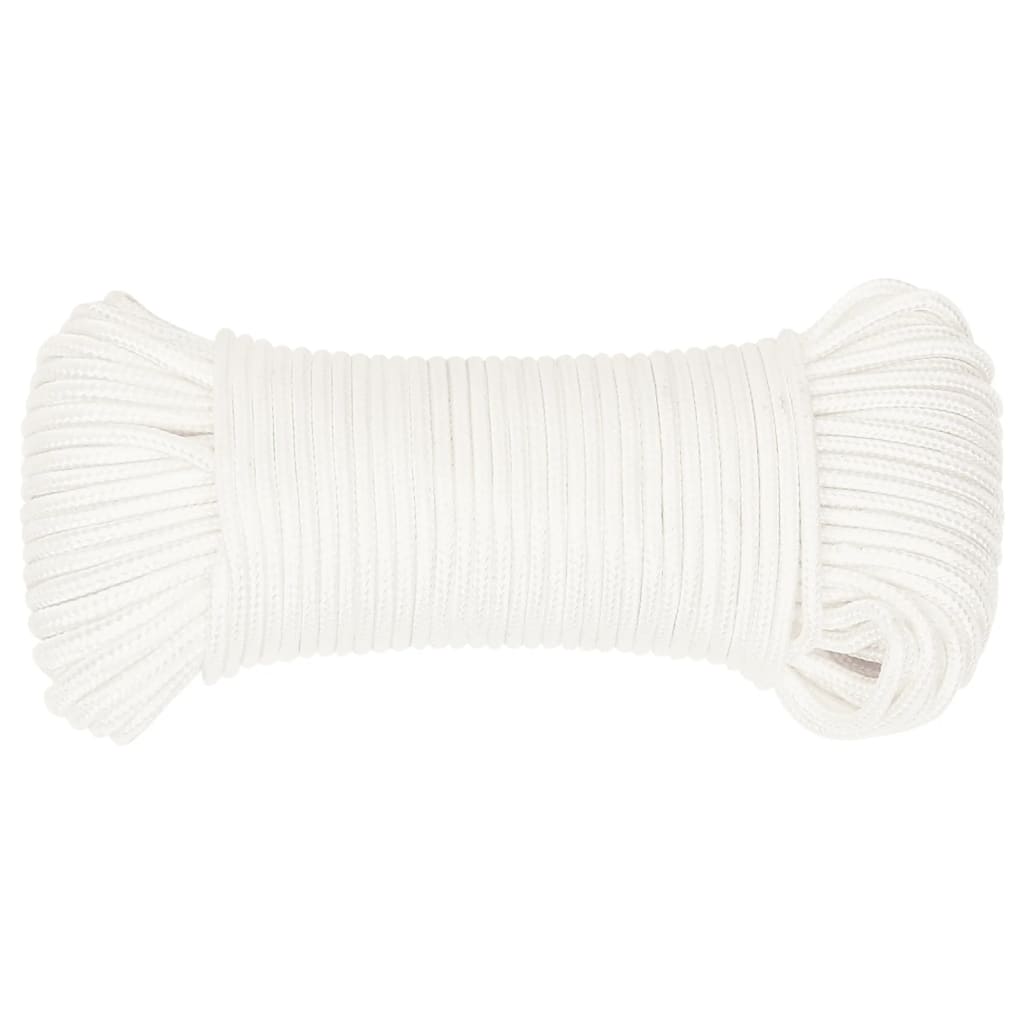 Vidaxl Boot Rope 4 mm 25 m Polypropylen voll wäiss