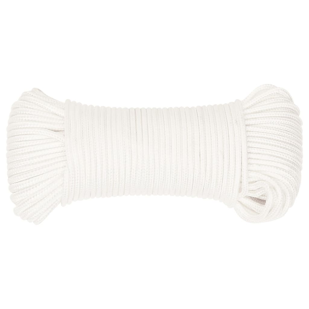 Vidaxl Boot Rope 5 m mm 25 m Polypropylen voll wäiss
