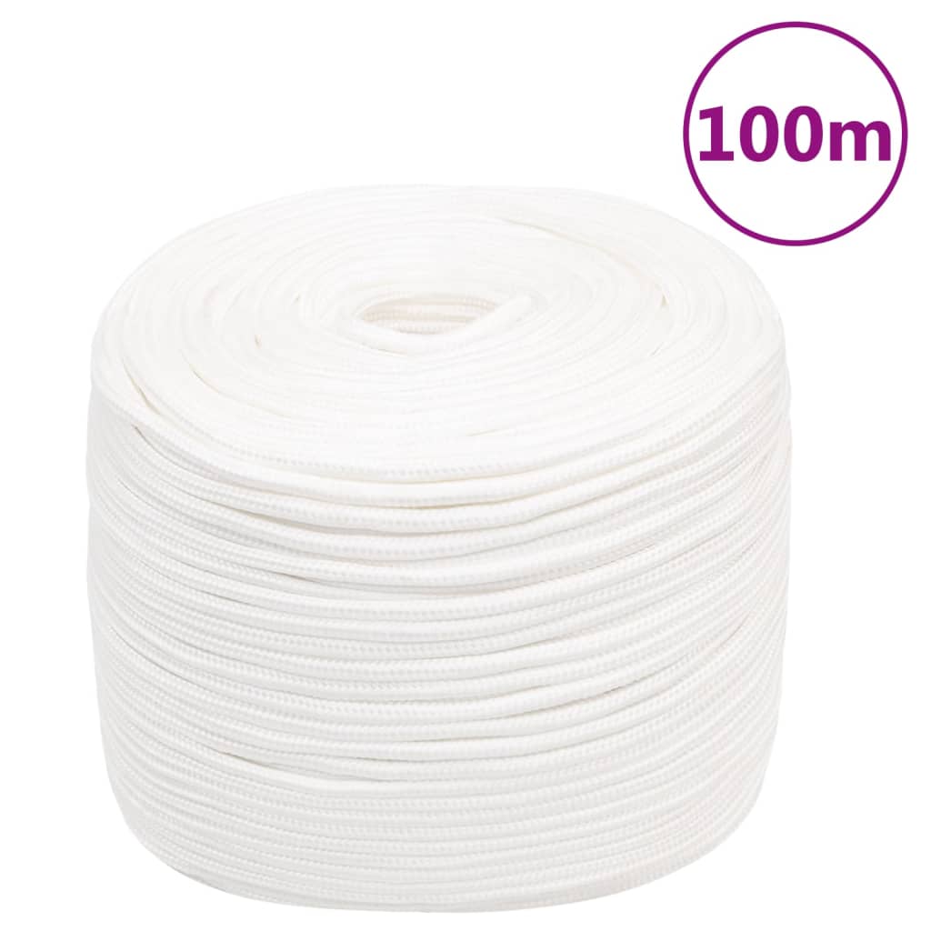 Vidaxl Boot Rope 8 mm 100 m Polypropylene voll wäiss