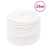 Vidaxl Boot Rope 14 mm 25 m Polypypylen voll wäiss
