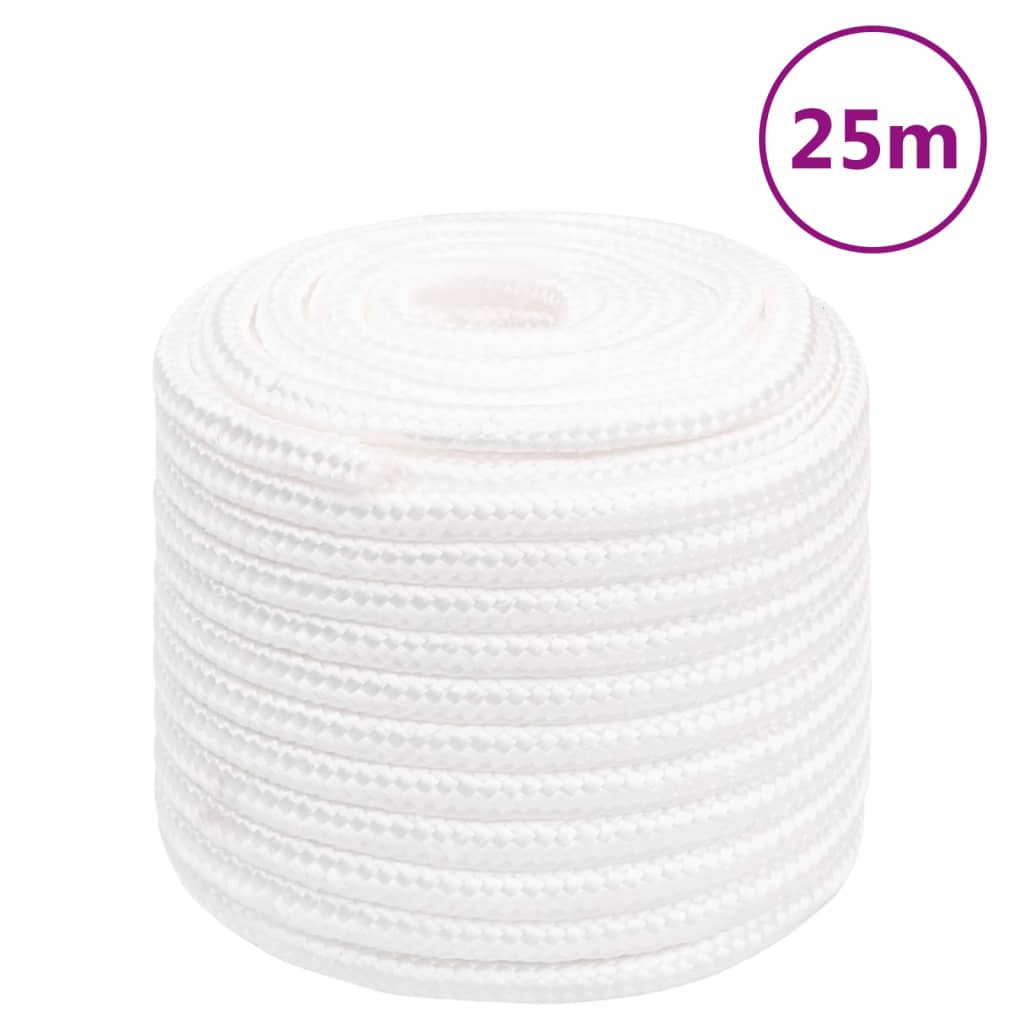 Vidaxl boat rope 16 mm 25 m polypropylene full white