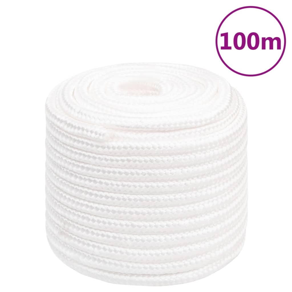 Vidaxl boat rope 16 mm 100 m polypropylene full white