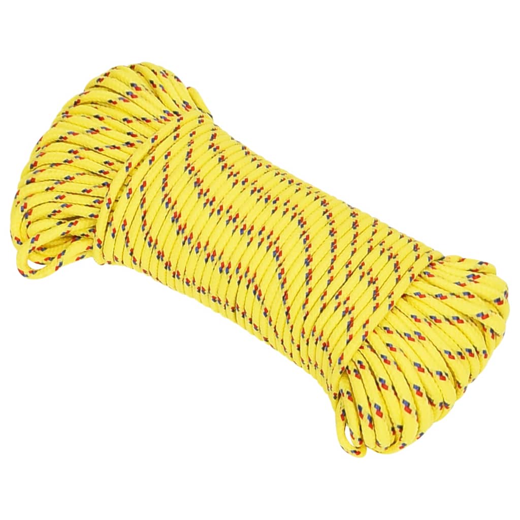 Vidaxl Boot rope 3 mm 50 m polypropylene yellow