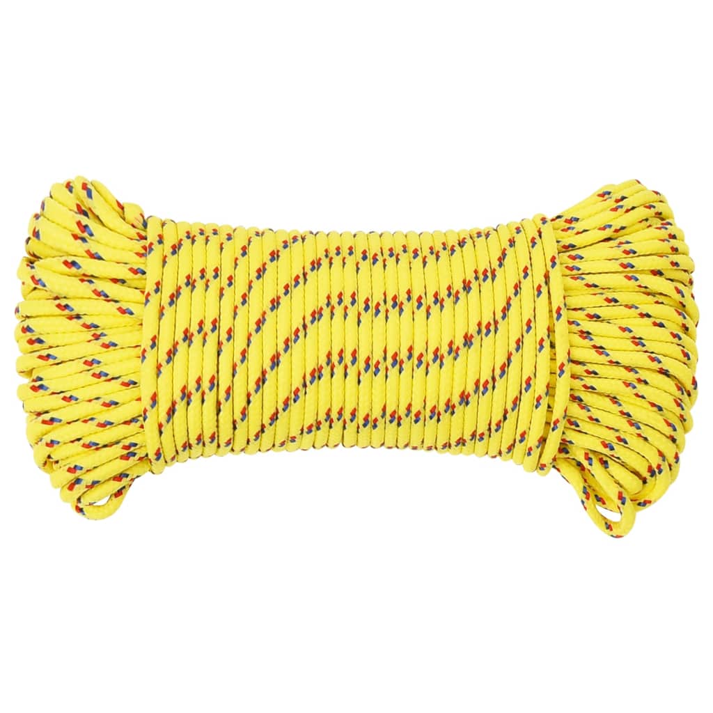 Vidaxl Boot rope 3 mm 50 m polypropylene yellow