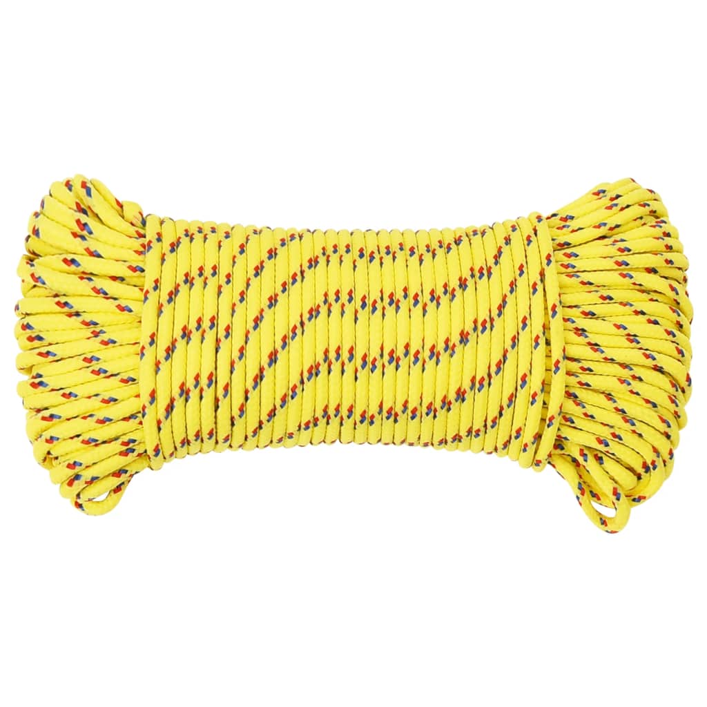 Vidaxl Boat Rope 5 mm 100 m polypropylen gul