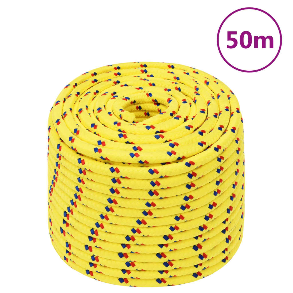 Vidaxl Boot Rope 12 mm 50 m Polypropylen Giel