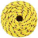Vidaxl čoln vrv 12 mm 100 m polipropilen rumena