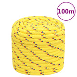 Lina łodzi vidaxl 18 mm 100 m polipropylenowa żółta