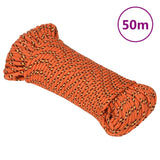 Vidaxl boat rope 5 mm 50 m polypropylene orange