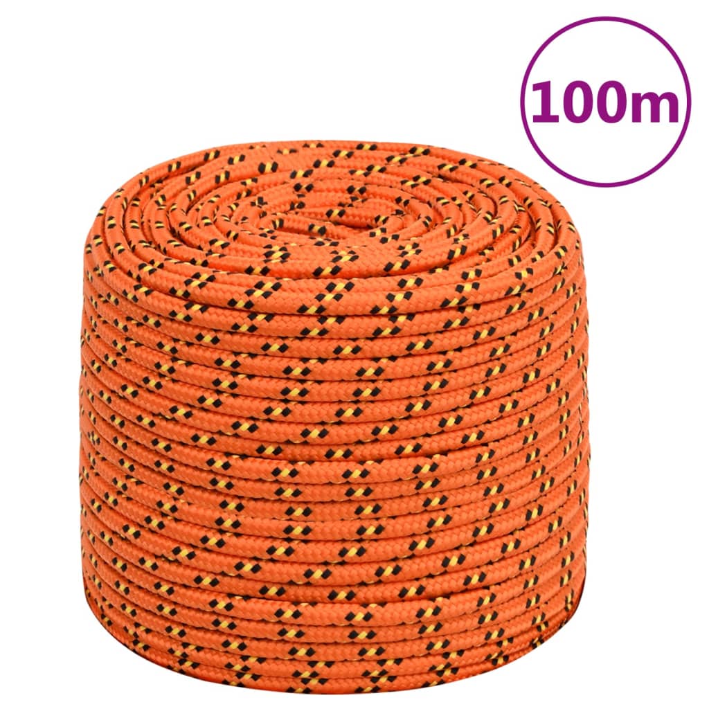 Vidaxl Boot Rope 10 mm 100 m Polypropylen orange