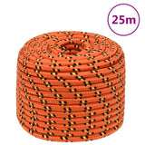Vidaxl boat rope 14 mm 25 m polypropylene orange