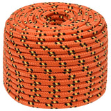 Vidaxl boat rope 14 mm 25 m polypropylene orange