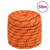 Vidaxl čoln vrv 16 mm 50 m polipropilen oranžna