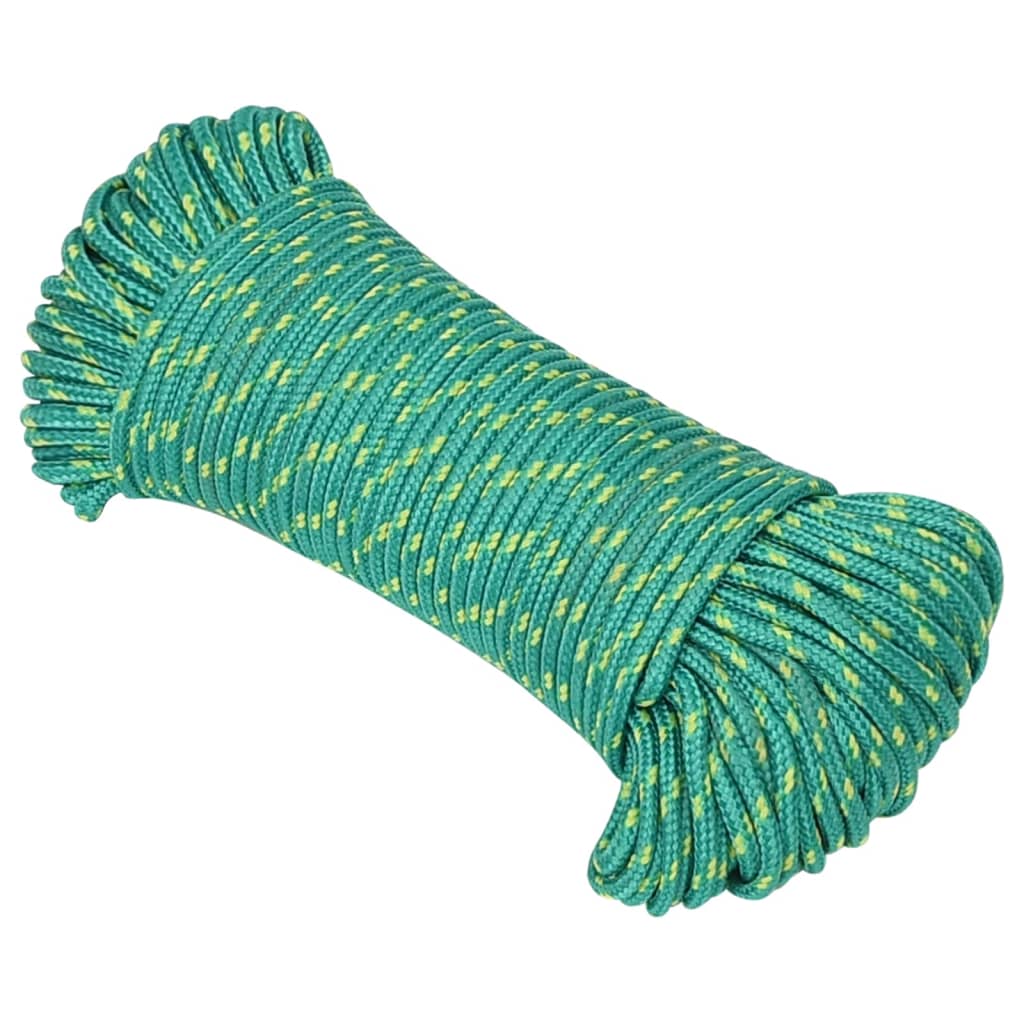 Corde de bateau Vidaxl 4 mm 100 m vert polypropylène