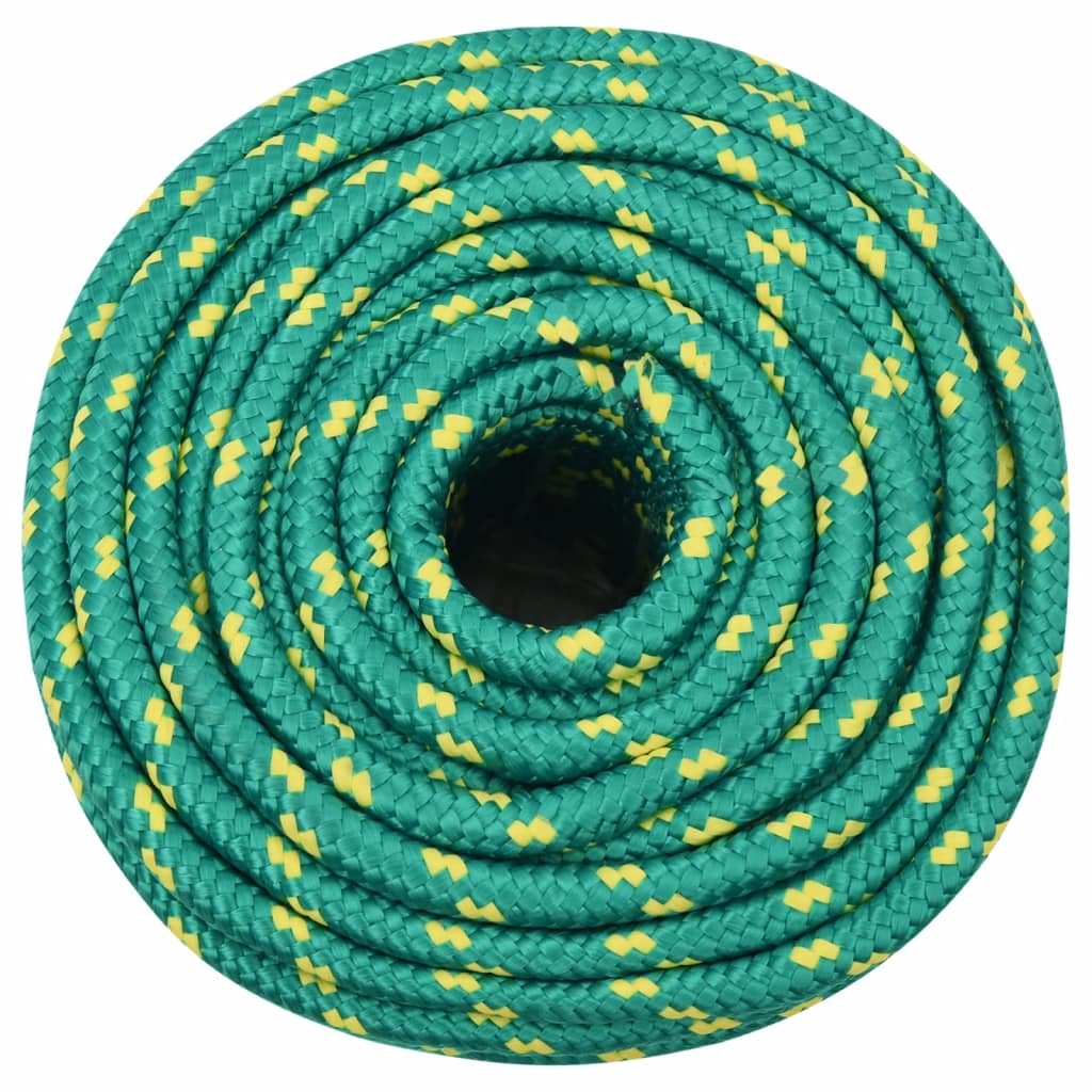 Corde à bateau Vidaxl 12 mm 100 m de polypropylène vert