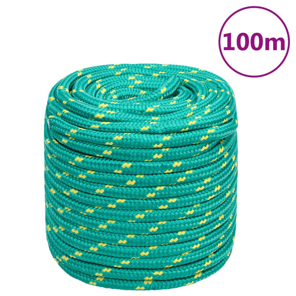 Vidaxl boat rope 18 mm 100 m polypropylene green