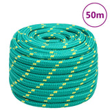 Vidaxl čolna vrvi 20 mm 50 m polipropilen zelena
