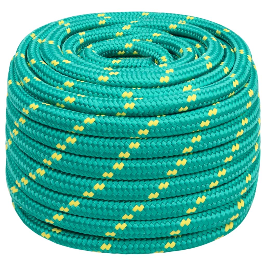 Vidaxl čolna vrvi 20 mm 50 m polipropilen zelena