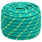 Vidaxl čolna vrvi 20 mm 50 m polipropilen zelena