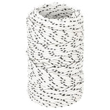 Corde de bateau vidaxl tressée 2 mmx25 m en polyester blanc