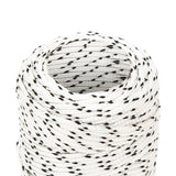 Corde de bateau vidaxl tressée 2 mmx25 m en polyester blanc