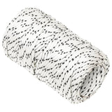 Corde de bateau vidaxl tressée 2 mmx50 m en polyester blanc