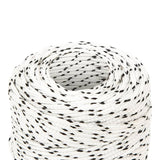 Vidaxl Boot Rope bremated 2 mm x 250 m Polyester wäiss