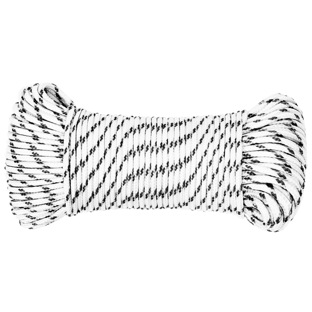 Vidaxl Boot Rope bremsse 4 mmx250 m Polyester wäiss