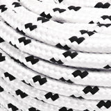 Vidaxl Boot Rope Braved 6 mmx25 m Polyester Wäiss
