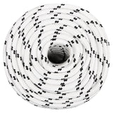 Vidaxl Boot Rope breded 14 mmx25 m Polyester wäiss
