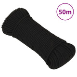 Vidaxl werkouw 3 mm 50 m poyester schwaarz