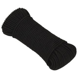 Vidaxl Werkouw 4 mm 50 m Polyester Black