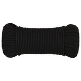 Vidaxl Werkouw 5 mm 50 m Polyester Black