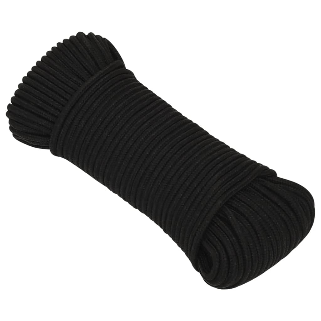 Vidaxl Werkouw 5 mm 100 m polyester černá