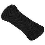 Vidaxl Werkouw 5 mm 100 m polyester černá