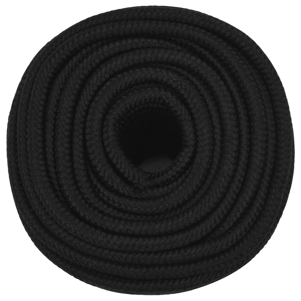 Vidaxl Werkouw 12 mm 25 m Polyester Black
