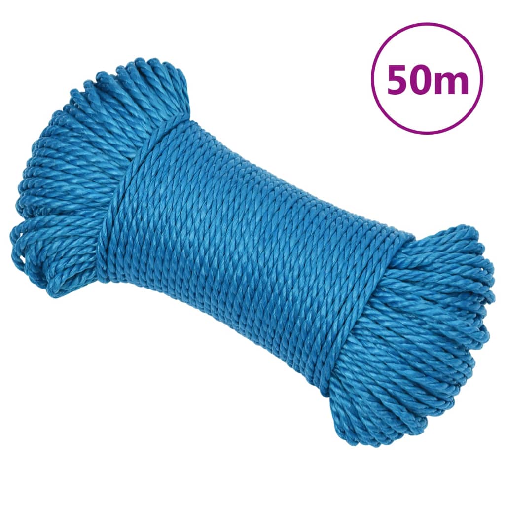 Vidaxl Werkouw 6 mm 50 m Polypropenblau
