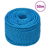Vidaxl werkouw 14 mm 50 m polipropensko modra